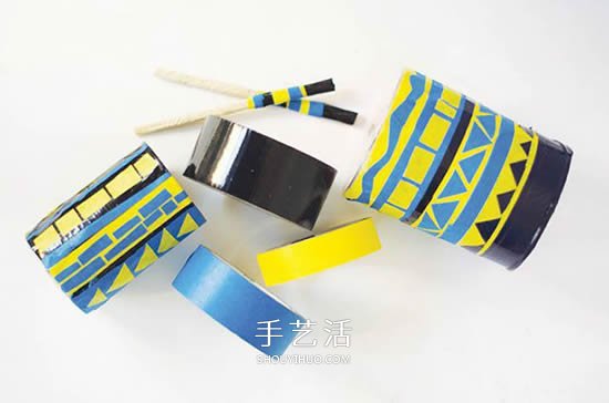 自制玩具鼓的方法圖解 鐵罐廢物利用做鼓教程 -  itrip.net.cn