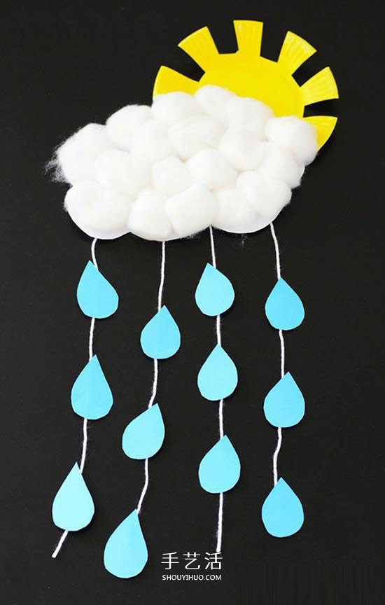 簡單太陽雨掛飾的做法 幼兒紙盤制作太陽雨 -  itrip.net.cn