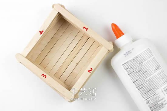雪糕棍手工制作收納盒 DIY帶蓋方形收納盒做法 -  itrip.net.cn