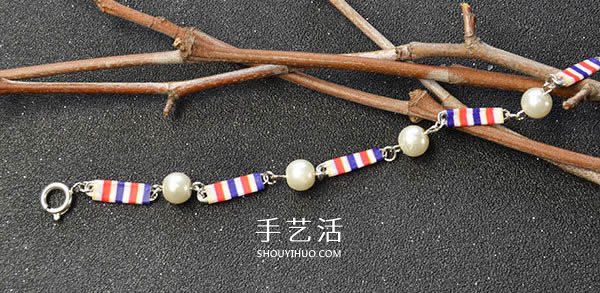 用別針做手鏈的方法 自制簡易珍珠手鏈圖解 -  itrip.net.cn