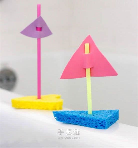 幼兒園手工小船制作 用海綿做玩具船的方法 -  itrip.net.cn