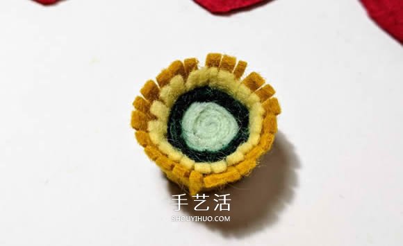 超多毛氈布花的制作方法 DIY美麗的花環(huán)頭飾 -  itrip.net.cn