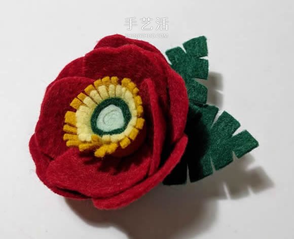 超多毛氈布花的制作方法 DIY美麗的花環(huán)頭飾 -  itrip.net.cn