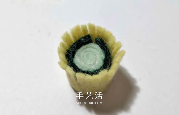 超多毛氈布花的制作方法 DIY美麗的花環(huán)頭飾 -  itrip.net.cn