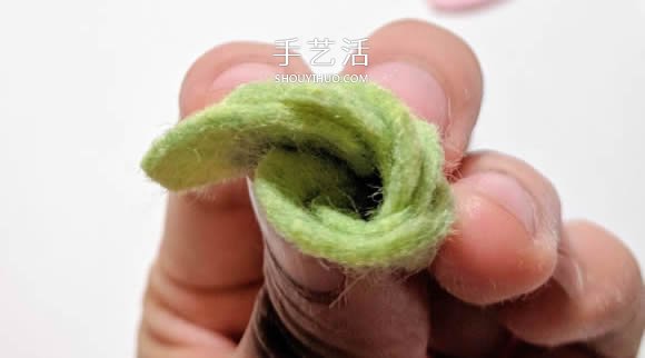 超多毛氈布花的制作方法 DIY美麗的花環(huán)頭飾 -  itrip.net.cn