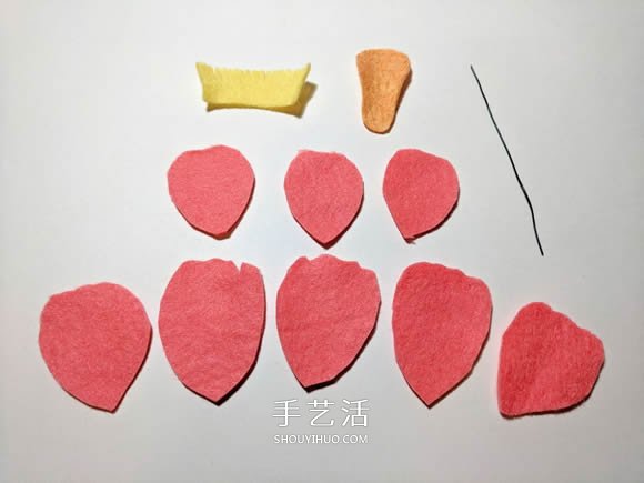 超多毛氈布花的制作方法 DIY美麗的花環(huán)頭飾 -  itrip.net.cn