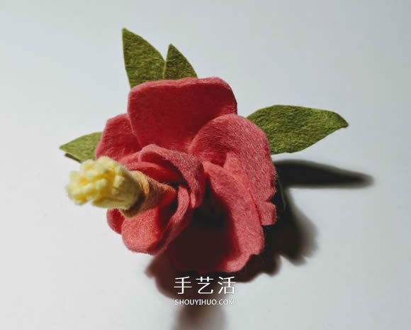 超多毛氈布花的制作方法 DIY美麗的花環(huán)頭飾 -  itrip.net.cn