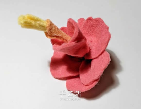 超多毛氈布花的制作方法 DIY美麗的花環(huán)頭飾 -  itrip.net.cn