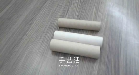 卷紙筒保鮮膜筒廢物利用 手工制作多孔筆筒 -  itrip.net.cn