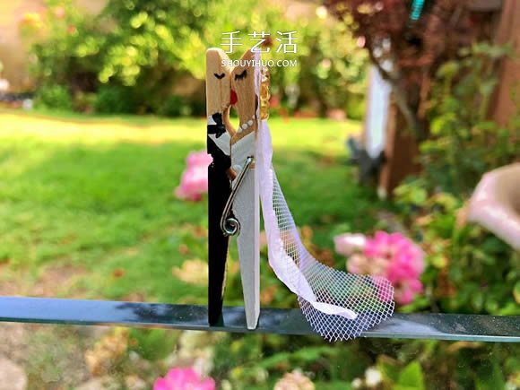 甜蜜婚禮小禮品：用衣夾制作會親親的新郎新娘 -  itrip.net.cn