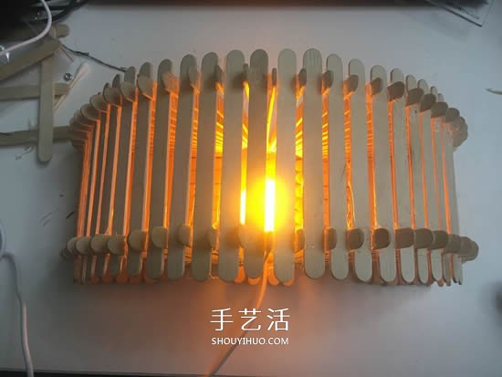 200根雪糕棍手工制作漂亮拱橋燈罩的方法教程 -  itrip.net.cn
