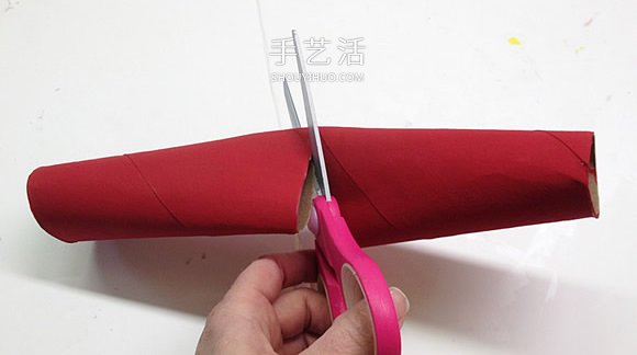 幼兒園卷紙筒廢物利用 手工制作大胡子紅辣椒 -  itrip.net.cn