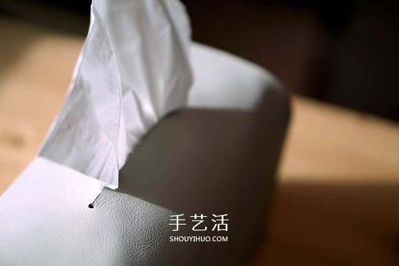 自制簡約時尚皮革紙巾盒的手工制作教程 -  itrip.net.cn