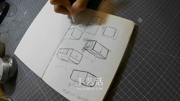 自制簡約時尚皮革紙巾盒的手工制作教程 -  itrip.net.cn