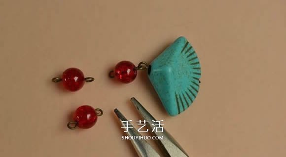 復(fù)古風(fēng)格綠松石貝殼耳環(huán)的DIY制作圖解教程 -  itrip.net.cn