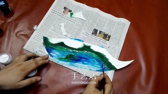 簡單自制迷你池塘裝飾擺件的制作方法教程 -  itrip.net.cn
