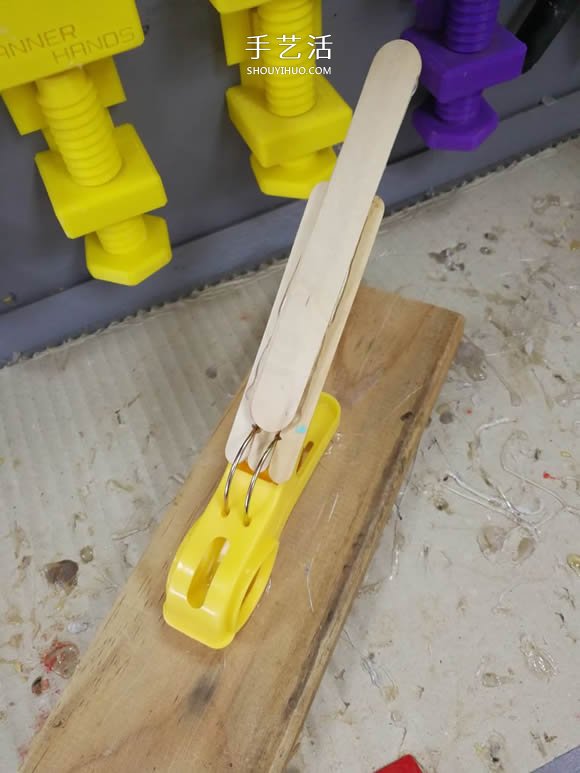 用衣夾制作投石車彈射器玩具的DIY教程 -  itrip.net.cn