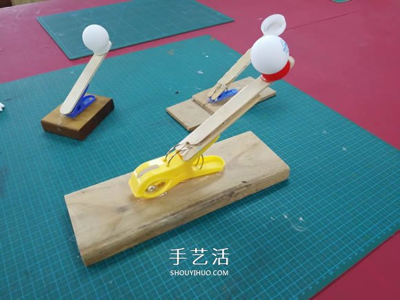 用衣夾制作投石車彈射器玩具的DIY教程 -  itrip.net.cn