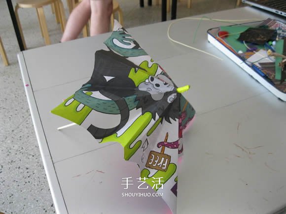 簡(jiǎn)單紙傘的制作方法圖解 可以打開(kāi)收起！ -  itrip.net.cn