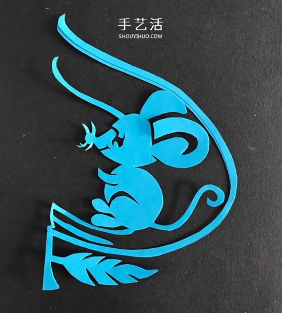 桃子里的老鼠！漂亮窗花的剪紙方法教程 -  itrip.net.cn