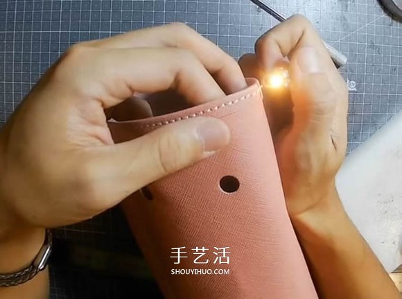 自制迷你皮革水桶包的制作方法詳細(xì)步驟圖 -  itrip.net.cn