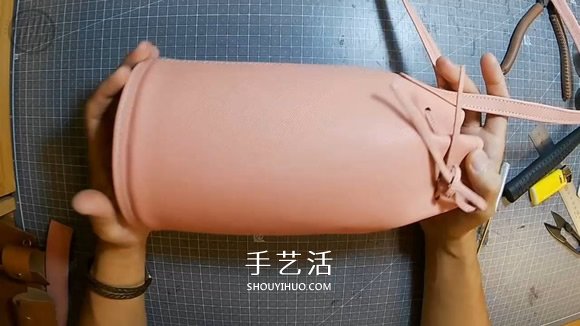 自制迷你皮革水桶包的制作方法詳細(xì)步驟圖 -  itrip.net.cn