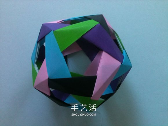 模塊化折紙十二面體的折法步驟詳細(xì)圖解 -  itrip.net.cn
