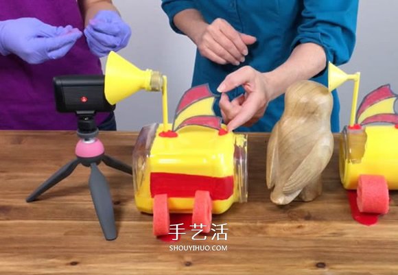塑料瓶廢物利用DIY制作兒童潛水艇玩具 -  itrip.net.cn