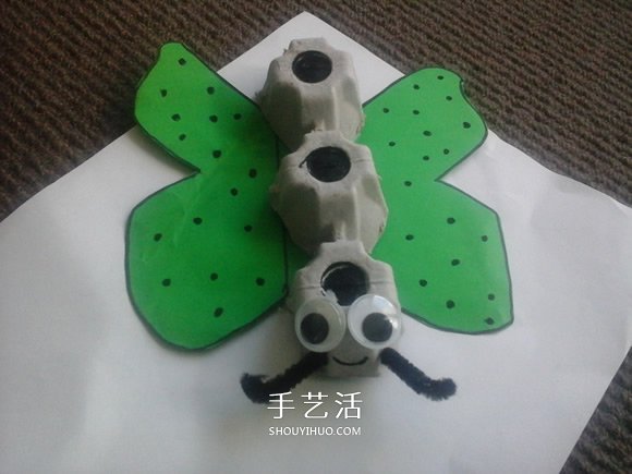 幼兒園手工制作雞蛋盒蝴蝶的方法教程 -  itrip.net.cn