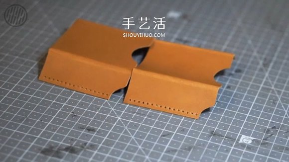自制男士雙折皮革錢包的詳細(xì)制作步驟圖 -  itrip.net.cn