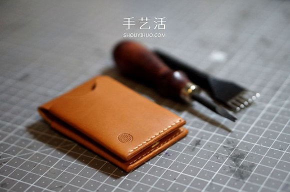 自制男士雙折皮革錢包的詳細(xì)制作步驟圖 -  itrip.net.cn