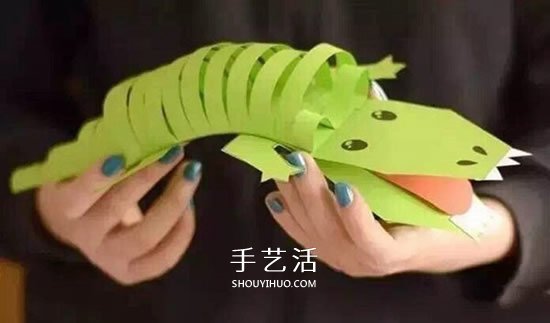 幼兒園手工制作卡紙鱷魚的方法 簡(jiǎn)單又好玩！ -  itrip.net.cn