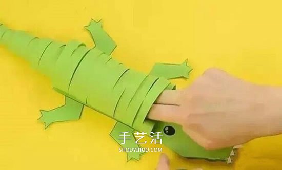 幼兒園手工制作卡紙鱷魚的方法 簡(jiǎn)單又好玩！ -  itrip.net.cn