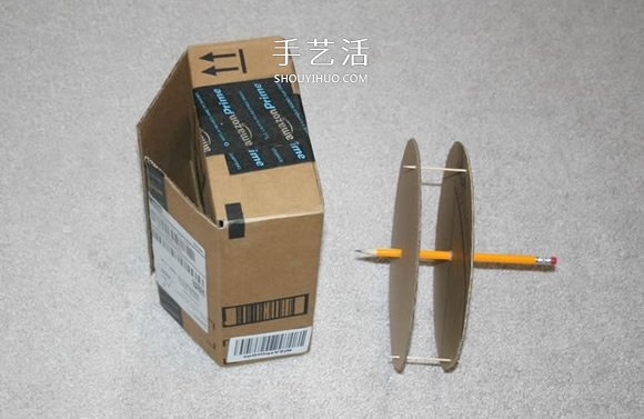 硬紙板手工制作摩天輪玩具的方法教程 -  itrip.net.cn