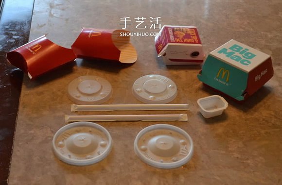 麥當勞包裝盒廢物利用 手工制作酷炫賽車模型 -  itrip.net.cn