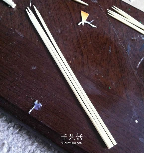 烤串竹簽廢物利用 手工制作迷你浮橋船的方法 -  itrip.net.cn
