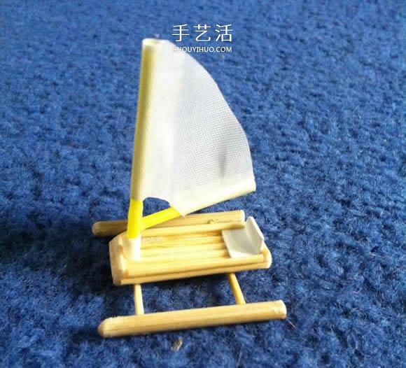 烤串竹簽廢物利用 手工制作迷你浮橋船的方法 -  itrip.net.cn