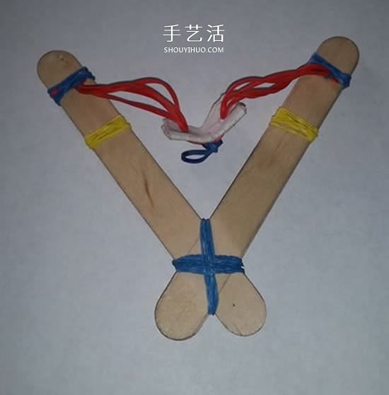 自制雪糕棍彈弓的制作方法圖解 -  itrip.net.cn