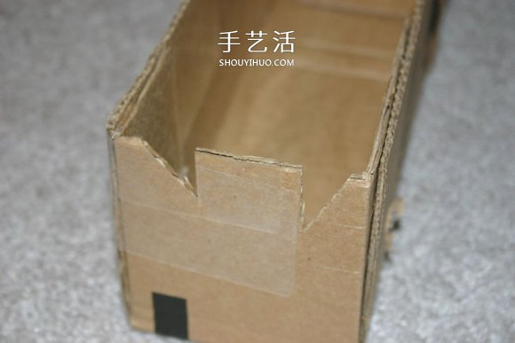 用紙板箱手工制作橡皮筋動力車的方法 -  itrip.net.cn