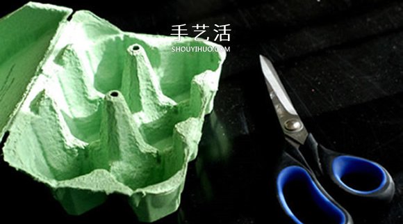 雞蛋托手工制作蘑菇的方法 -  itrip.net.cn