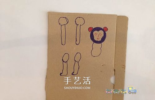 有趣的紙板猴子玩具的制作方法 -  itrip.net.cn