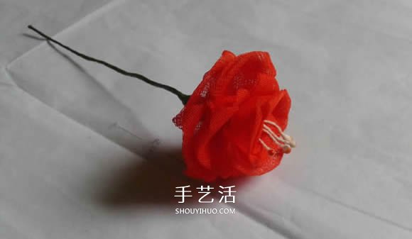 情人節(jié)紅玫瑰布花的制作方法教程 -  itrip.net.cn