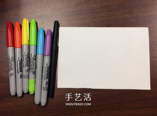 DIY制作彩虹感恩卡的手繪教程 -  itrip.net.cn