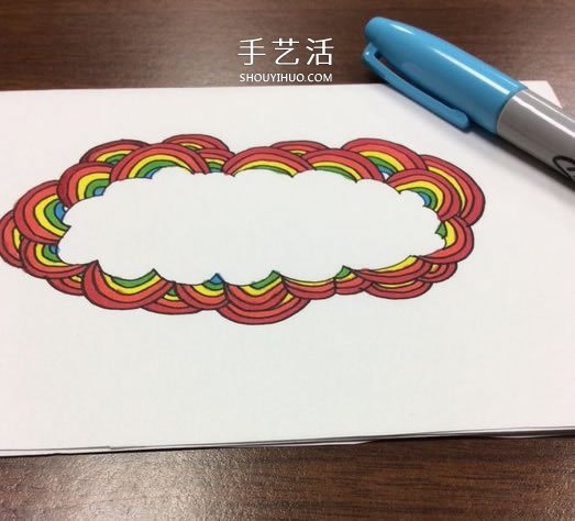 DIY制作彩虹感恩卡的手繪教程 -  itrip.net.cn