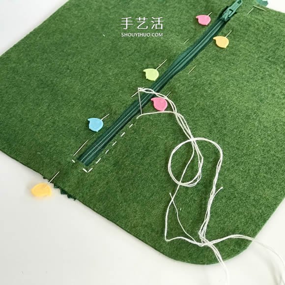 自制毛氈筆袋/化妝包/錢包的方法圖解 -  itrip.net.cn