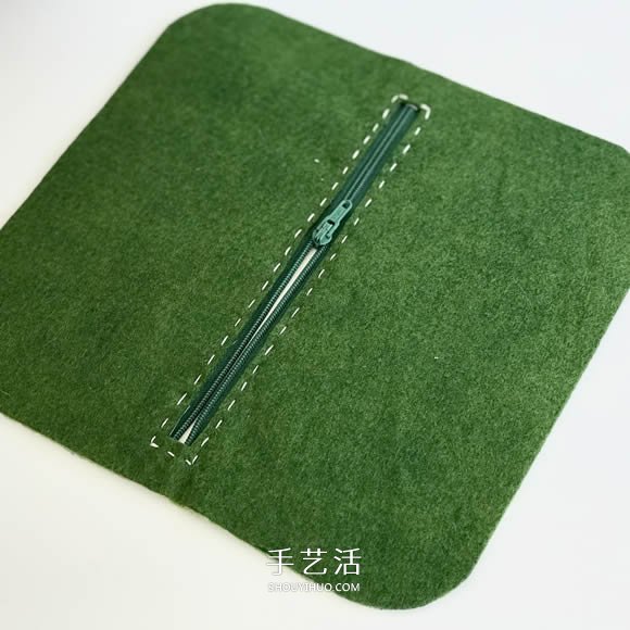 自制毛氈筆袋/化妝包/錢包的方法圖解 -  itrip.net.cn