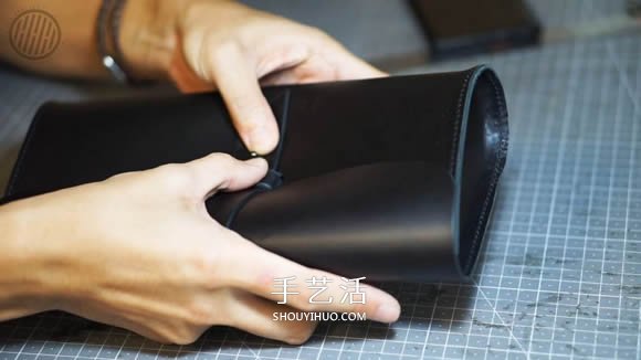 自制簡(jiǎn)約皮革手拿包的方法圖解教程 -  itrip.net.cn