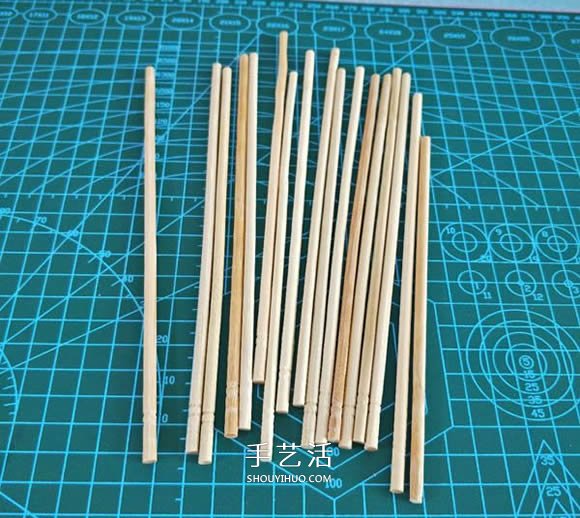 一次性筷子手工制作置物碟圖解教程 -  itrip.net.cn