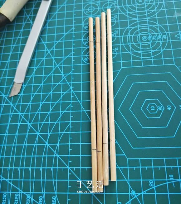 一次性筷子手工制作置物碟圖解教程 -  itrip.net.cn
