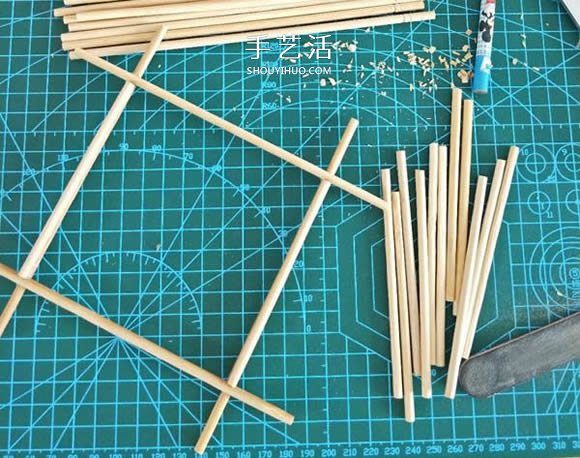 一次性筷子手工制作置物碟圖解教程 -  itrip.net.cn
